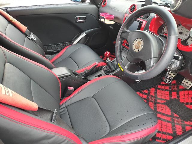 コペン アルティメットエディションII 社外ホイール・カーボンボンネット・レザー調シートカバー・社外ナビ・オープン動作OK(18枚目)