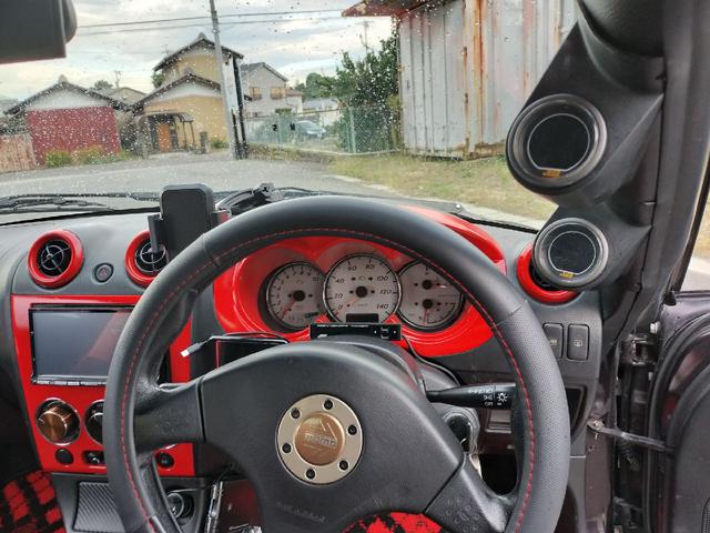 コペン アルティメットエディションII 社外ホイール・カーボンボンネット・レザー調シートカバー・社外ナビ・オープン動作OK(20枚目)