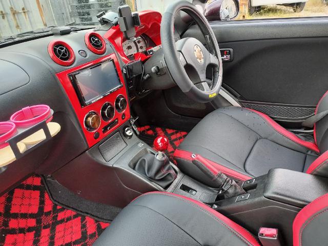 コペン アルティメットエディションII 社外ホイール・カーボンボンネット・レザー調シートカバー・社外ナビ・オープン動作OK(24枚目)