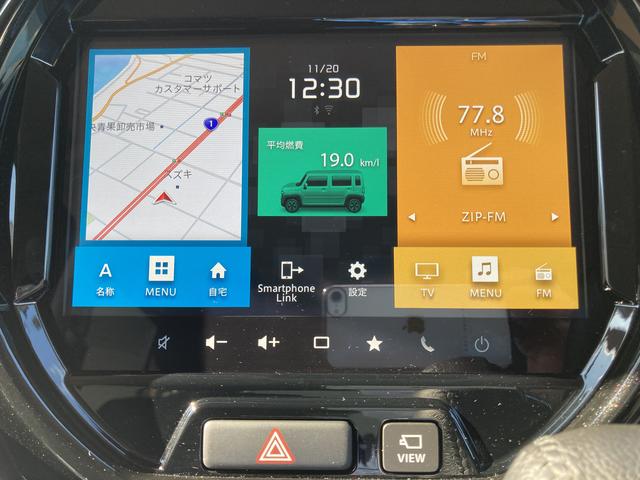 ハスラー ＨＹＢＲＩＤ　Ｘ　３型　９インチナビ＆全方位カメラ　スズキコネクト対応車　デュアルカメラブレーキサポート　３６０度プレミアムＵＶ＆ＩＲカットガラス　ナノイーＸ搭載フルオートエアコン　ＬＥＤヘッドランプ　１５インチアルミホイール（18枚目）