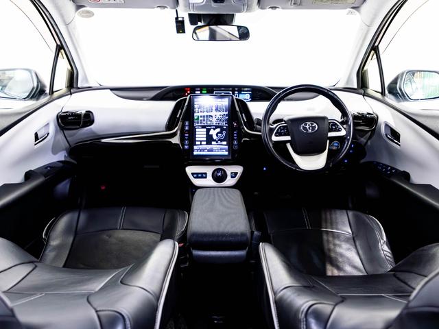 プリウスPHV Sナビパッケージ シートカバー 革巻きハンドル ドリンクホルダー 純正ホイール 純正ナビ ステアリングヒーター バックカメラ LEDヘッドライト 純正流用16インチホイール(2枚目)