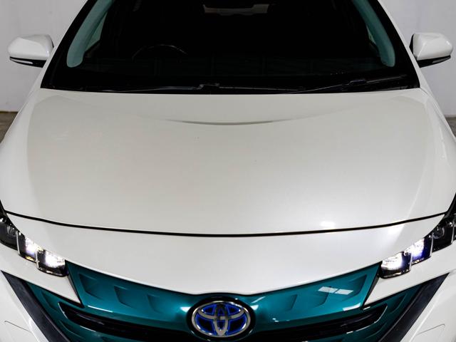 プリウスPHV Sナビパッケージ シートカバー 革巻きハンドル ドリンクホルダー 純正ホイール 純正ナビ ステアリングヒーター バックカメラ LEDヘッドライト 純正流用16インチホイール(14枚目)