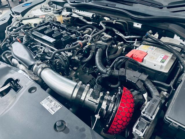 シビック 大阪JDM車高調/ 無限ブレーキホース/無限ローター/CUSCO パワーブレース センター/HKS エアクリーナー/APEXI マフラー/無限クイックシフター/社外ナビ(2枚目)