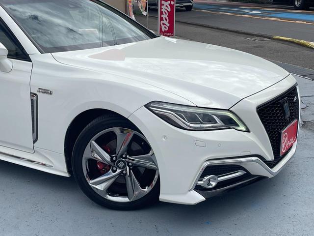 クラウンハイブリッド RS 自社買取車/禁煙/全方位カメラ/HUD/BSM/セーフティセンス/ヨコハマ2023年製dBタイヤ/パワーシート/LEDヘッド&フォグ/シーケンシャルウインカー/ステアヒーター&シートヒーター(6枚目)