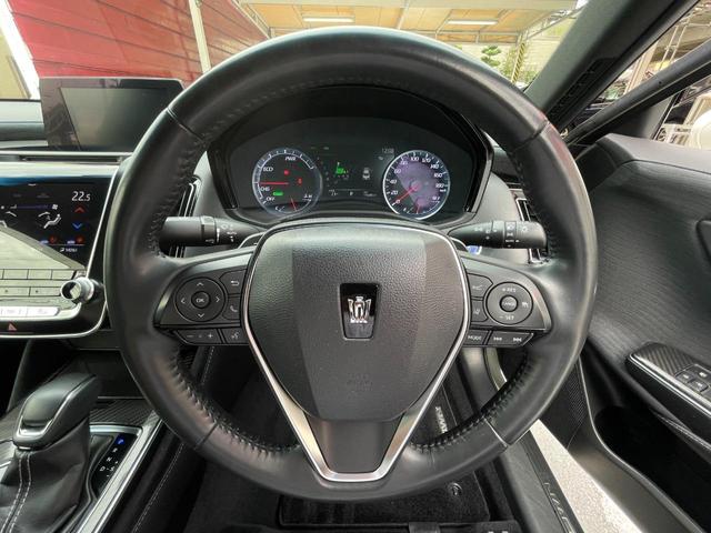 クラウンハイブリッド RS 自社買取車/禁煙/全方位カメラ/HUD/BSM/セーフティセンス/ヨコハマ2023年製dBタイヤ/パワーシート/LEDヘッド&フォグ/シーケンシャルウインカー/ステアヒーター&シートヒーター(32枚目)