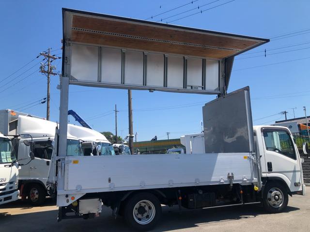 エルフトラック パブコ アルミウイング 4300ボディ 極東はねあげパワーゲート リア観音扉 スムーサー6速 バックモニター ラッシング2段 積載2950kg 準中型免許(18枚目)