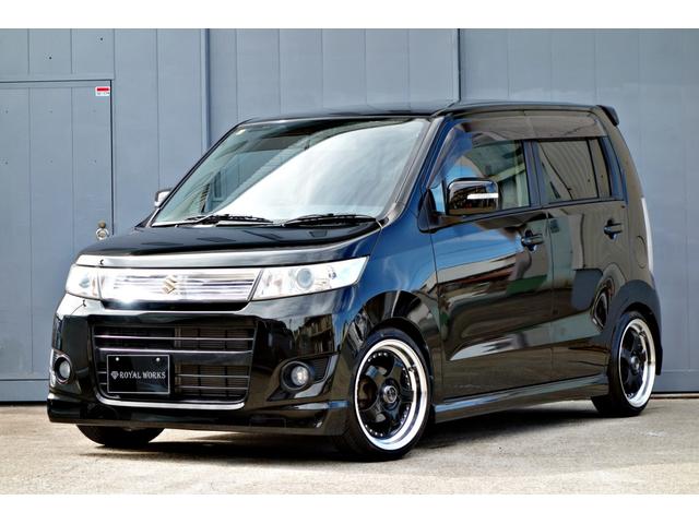 ワゴンＲスティングレー Ｔ　走行３４０００キロ　カスタム車輛　新品ステルスレーシング１６インチアルミ　新品ＲＳ－Ｒダウンサス　　カロッツェリアナビ　Ｂｌｕｅｔｏｏｔｈ　バックカメラ　クラッツィオシートカバー　ＨＩＤヘッド（2枚目）