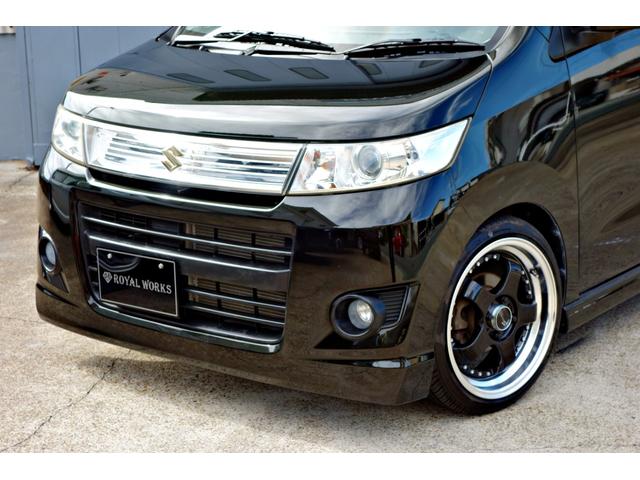 ワゴンＲスティングレー Ｔ　走行３４０００キロ　カスタム車輛　新品ステルスレーシング１６インチアルミ　新品ＲＳ－Ｒダウンサス　　カロッツェリアナビ　Ｂｌｕｅｔｏｏｔｈ　バックカメラ　クラッツィオシートカバー　ＨＩＤヘッド（3枚目）