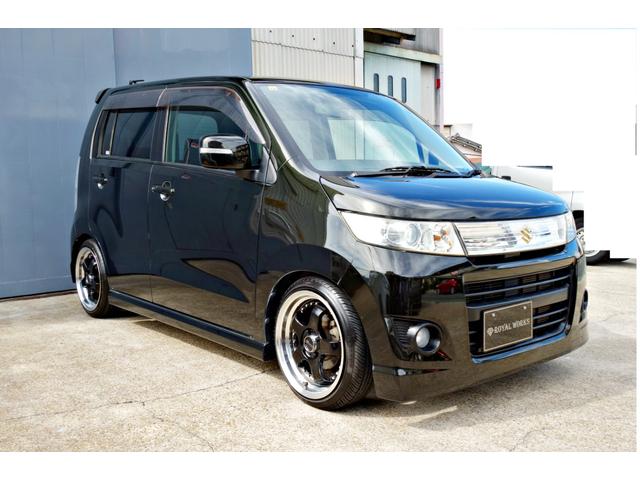 ワゴンＲスティングレー Ｔ　走行３４０００キロ　カスタム車輛　新品ステルスレーシング１６インチアルミ　新品ＲＳ－Ｒダウンサス　　カロッツェリアナビ　Ｂｌｕｅｔｏｏｔｈ　バックカメラ　クラッツィオシートカバー　ＨＩＤヘッド（8枚目）