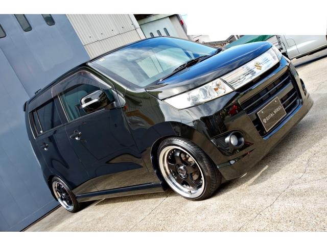 ワゴンＲスティングレー Ｔ　走行３４０００キロ　カスタム車輛　新品ステルスレーシング１６インチアルミ　新品ＲＳ－Ｒダウンサス　　カロッツェリアナビ　Ｂｌｕｅｔｏｏｔｈ　バックカメラ　クラッツィオシートカバー　ＨＩＤヘッド（10枚目）