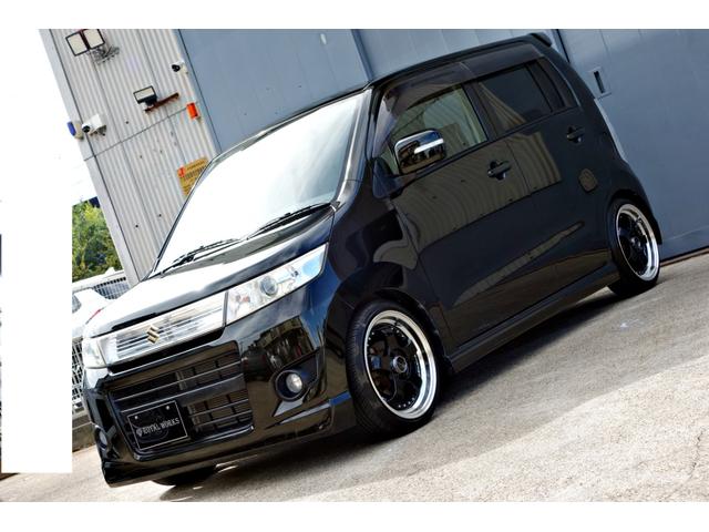 ワゴンＲスティングレー Ｔ　走行３４０００キロ　カスタム車輛　新品ステルスレーシング１６インチアルミ　新品ＲＳ－Ｒダウンサス　　カロッツェリアナビ　Ｂｌｕｅｔｏｏｔｈ　バックカメラ　クラッツィオシートカバー　ＨＩＤヘッド（16枚目）