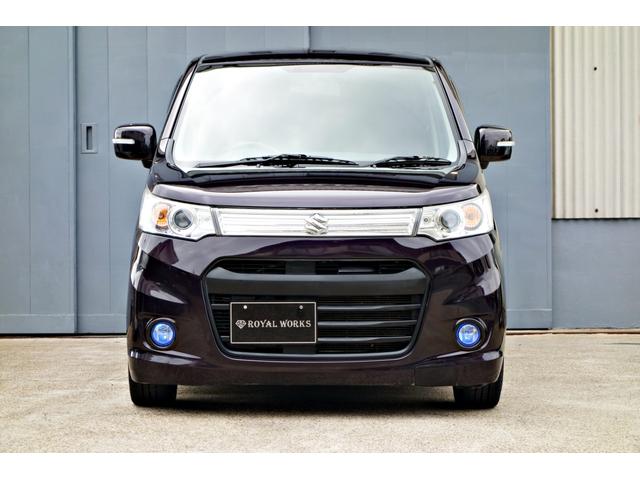 ワゴンＲスティングレー Ｔ　カスタム車輛　ターボ車　ＡＭＥシャレン１７インチアルミ　ローダウン　ドラレコ　ＥＴＣ　ＨＩＤヘッド　スマートキー　フットランプイルミ（4枚目）