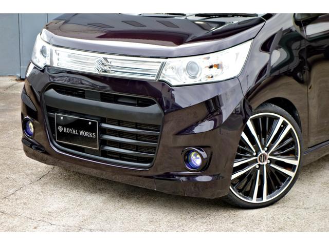 ワゴンＲスティングレー Ｔ　カスタム車輛　ターボ車　ＡＭＥシャレン１７インチアルミ　ローダウン　ドラレコ　ＥＴＣ　ＨＩＤヘッド　スマートキー　フットランプイルミ（5枚目）