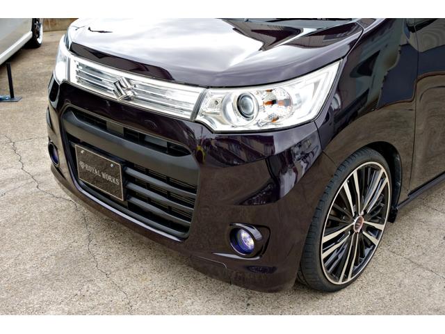 ワゴンＲスティングレー Ｔ　カスタム車輛　ターボ車　ＡＭＥシャレン１７インチアルミ　ローダウン　ドラレコ　ＥＴＣ　ＨＩＤヘッド　スマートキー　フットランプイルミ（11枚目）