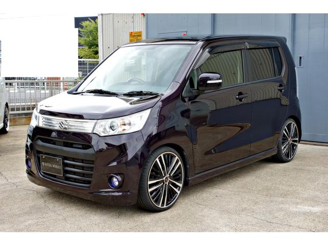 ワゴンＲスティングレー Ｔ　カスタム車輛　ターボ車　ＡＭＥシャレン１７インチアルミ　ローダウン　ドラレコ　ＥＴＣ　ＨＩＤヘッド　スマートキー　フットランプイルミ（12枚目）