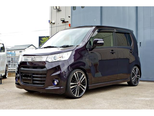 ワゴンＲスティングレー Ｔ　カスタム車輛　ターボ車　ＡＭＥシャレン１７インチアルミ　ローダウン　ドラレコ　ＥＴＣ　ＨＩＤヘッド　スマートキー　フットランプイルミ（13枚目）