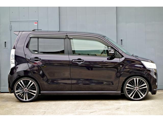 ワゴンＲスティングレー Ｔ　カスタム車輛　ターボ車　ＡＭＥシャレン１７インチアルミ　ローダウン　ドラレコ　ＥＴＣ　ＨＩＤヘッド　スマートキー　フットランプイルミ（18枚目）