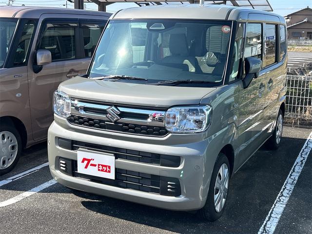 スペーシア ハイブリッドG 両側スライドドア クリアランスソナー レーンアシスト 衝突被害軽減システム オートライト LEDヘッドランプ スマートキー アイドリングストップ 電動格納ミラー ベンチシート CVT 盗難防止システム(2枚目)