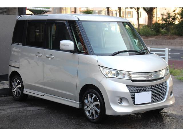パレットＳＷ ＸＳ　検査９年１０月／走行１１１５００ｋｍ／整備記録簿／社外ナビ／ＡＵＸ／純正フルエアロ／アルミ／電動スライドドア／タイミングチェーン車（4枚目）