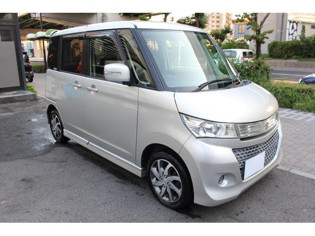 パレットＳＷ ＸＳ　検査９年１０月／走行１１１５００ｋｍ／整備記録簿／社外ナビ／ＡＵＸ／純正フルエアロ／アルミ／電動スライドドア／タイミングチェーン車（10枚目）