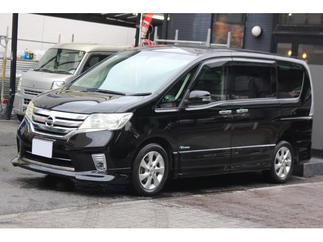 セレナ ハイウェイスター　Ｓ－ハイブリッド　エアロモード　検査８年２月／走行１４１９００ｋｍ／１オーナー／禁煙車／記録簿／社外ナビ／ＴＶ／ＥＴＣ／バックカメラ／サブウーファー（2枚目）