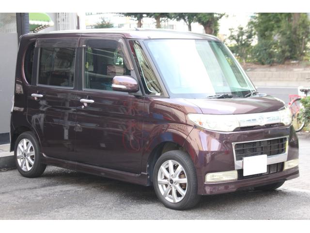 タント カスタムX 検査9年11月/走行95900km/記録簿/社外CD/スライドドア/タイミングチェーン車(4枚目)