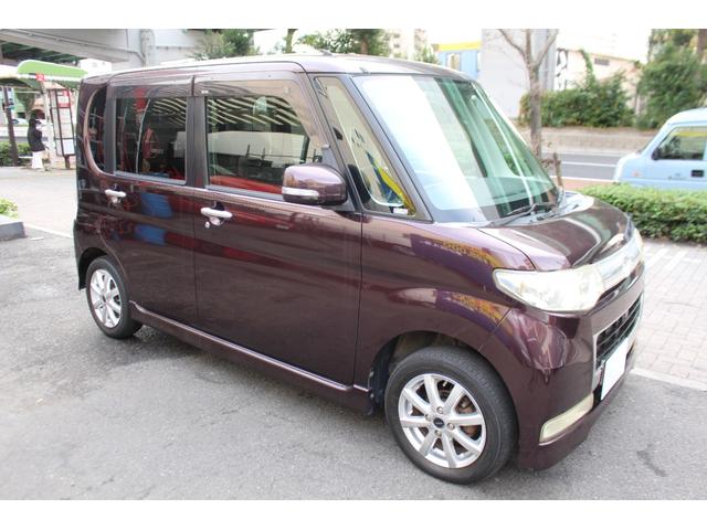 タント カスタムX 検査9年11月/走行95900km/記録簿/社外CD/スライドドア/タイミングチェーン車(12枚目)