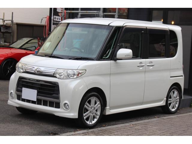 タント カスタムＲＳ　検査９年１１月／後期モデル／整備記録簿／純正フルエアロ／アルミ／社外ナビ／電動スライドドア／タイミングチェーン車（2枚目）