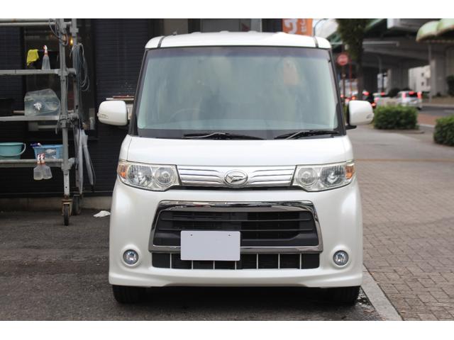 タント カスタムＲＳ　検査９年１１月／後期モデル／整備記録簿／純正フルエアロ／アルミ／社外ナビ／電動スライドドア／タイミングチェーン車（3枚目）