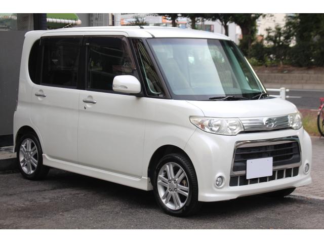 タント カスタムＲＳ　検査９年１１月／後期モデル／整備記録簿／純正フルエアロ／アルミ／社外ナビ／電動スライドドア／タイミングチェーン車（4枚目）