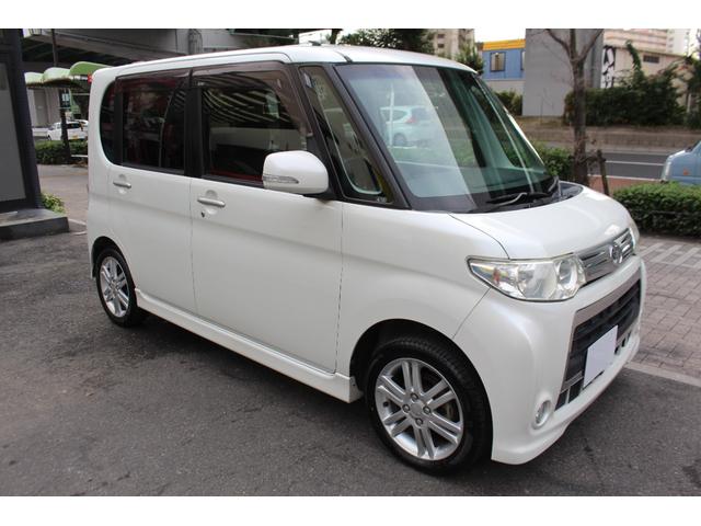 タント カスタムＲＳ　検査９年１１月／後期モデル／整備記録簿／純正フルエアロ／アルミ／社外ナビ／電動スライドドア／タイミングチェーン車（12枚目）