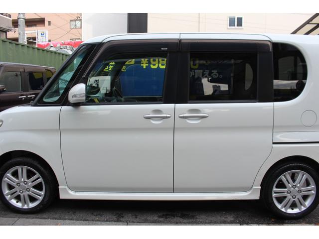 タント カスタムＲＳ　検査９年１１月／後期モデル／整備記録簿／純正フルエアロ／アルミ／社外ナビ／電動スライドドア／タイミングチェーン車（13枚目）