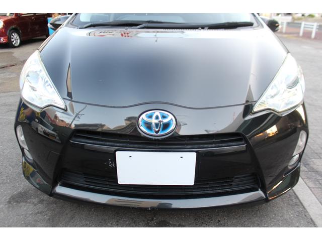 アクア Ｓ　検査９年１１月／黒革調シートカバー／社外ナビ／ＴＶ／ＥＴＣ／社外アルミ／タイミングチェーン車（12枚目）