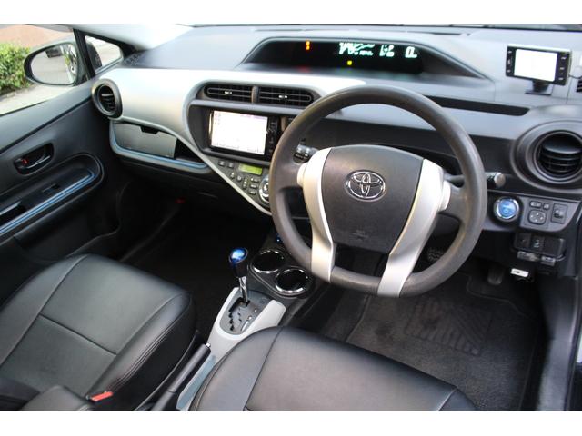 アクア Ｓ　検査９年１１月／黒革調シートカバー／社外ナビ／ＴＶ／ＥＴＣ／社外アルミ／タイミングチェーン車（32枚目）