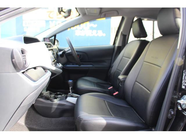 アクア Ｓ　検査９年１１月／黒革調シートカバー／社外ナビ／ＴＶ／ＥＴＣ／社外アルミ／タイミングチェーン車（40枚目）