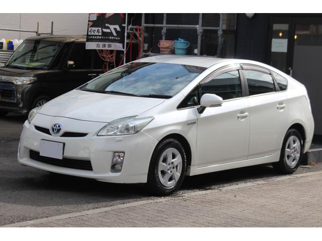 プリウス Ｓ　検査８年５月／２０２４年製タイヤ／社外ナビ／ＴＶ／ＥＴＣ／バックモニター／タイミングチェーン車（2枚目）