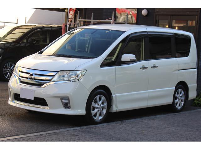 セレナ ハイウェイスター　Ｖセレクション　検査９年１１月／整備記録簿／社外ナビ／リアモニター／フルセグＴＶ／バックカメラ／ＥＴＣ／両側電動スライドドア／タイミングチェーン車両（2枚目）