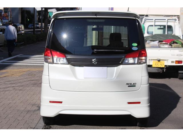 ソリオ ブラック＆ホワイトＩＩ　アイドリングストップ　検査８年３月／走行１１３２００ｋｍ／整備記録簿／純正フルエアロ／社外ナビ／電動スライドドア／ＥＴＣ／シートヒーター／ＬＥＤヘッドライト（7枚目）