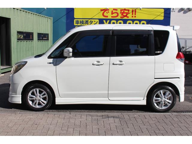 ソリオ ブラック＆ホワイトＩＩ　アイドリングストップ　検査８年３月／走行１１３２００ｋｍ／整備記録簿／純正フルエアロ／社外ナビ／電動スライドドア／ＥＴＣ／シートヒーター／ＬＥＤヘッドライト（9枚目）