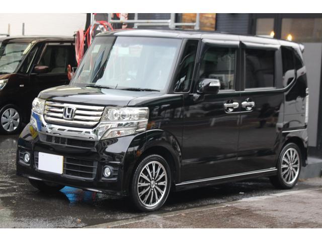 N-BOXカスタム G・ターボLパッケージ 検査9年12月/社外ナビ/フルセグTV/ETC/バックカメラ/両側電動スライドドア(2枚目)