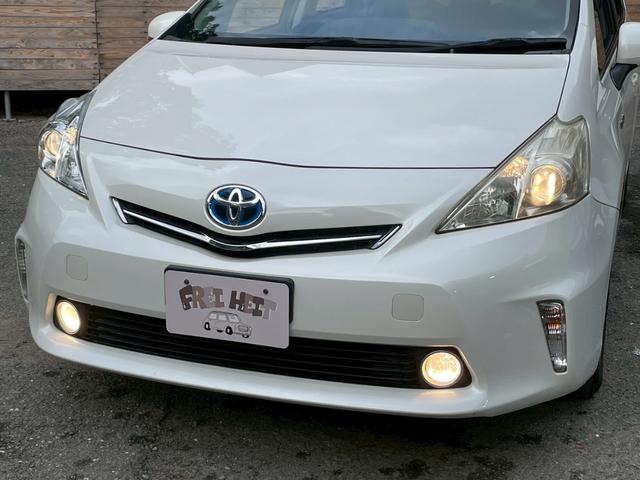 プリウスアルファ S ユーザー買取車 ナビ バックカメラ ETC 車検9年5月 プッシュスタート スマートキー フォグランプ(12枚目)