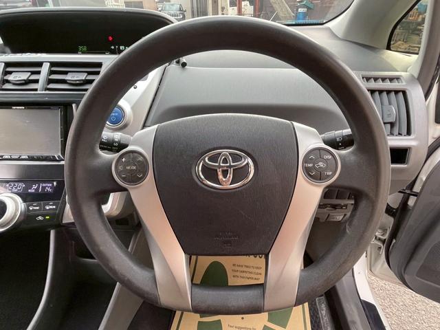 プリウスアルファ S ユーザー買取車 ナビ バックカメラ ETC 車検9年5月 プッシュスタート スマートキー フォグランプ(32枚目)