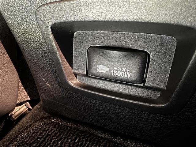 ＡＣ１００Ｖ電源は１５００Ｗまでの電化製品が使用できます！