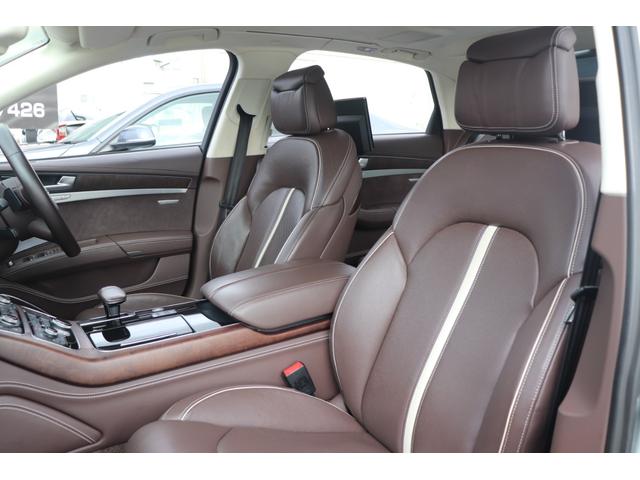 A8 L 4.2FSIクワトロ BANG&OLUFSEN/リアエンター/全席シートヒーター/ベンチレーター/パワーシート/ブラウンレザー/マッサージシート/アルカンターラルーフ/サンルーフ/LEDヘッドライト/純正ナビ(18枚目)