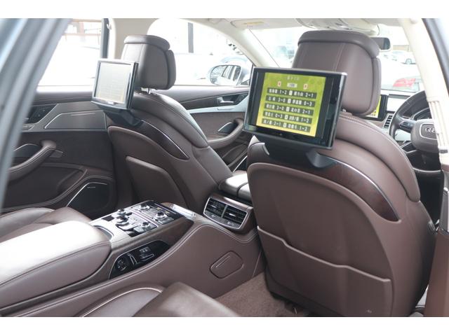 A8 L 4.2FSIクワトロ BANG&OLUFSEN/リアエンター/全席シートヒーター/ベンチレーター/パワーシート/ブラウンレザー/マッサージシート/アルカンターラルーフ/サンルーフ/LEDヘッドライト/純正ナビ(24枚目)