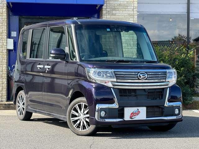 タント カスタムＸ　トップエディションリミテッドＳＡＩＩＩ　衝突軽減ブレーキ　フロントカメラ　サイドカメラ　障害物センサー　バックカメラ　シートヒーター　フルセグＴＶ　メモリーナビ　ＥＴＣ　Ｂｌｕｅｔｏｏｔｈ接続　ドラレコ　両側電動スライドドア　盗難防止装置（3枚目）