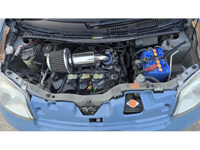 エッセ エコ フルセグTV 社外キーレス MT アルミホイール LEDライト ドラレコ 衝突安全ボディ エアコン パワーステアリング パワーウィンドウ NARDIハンドル 車高調 社外エアクリーナー 社外マフラ(19枚目)