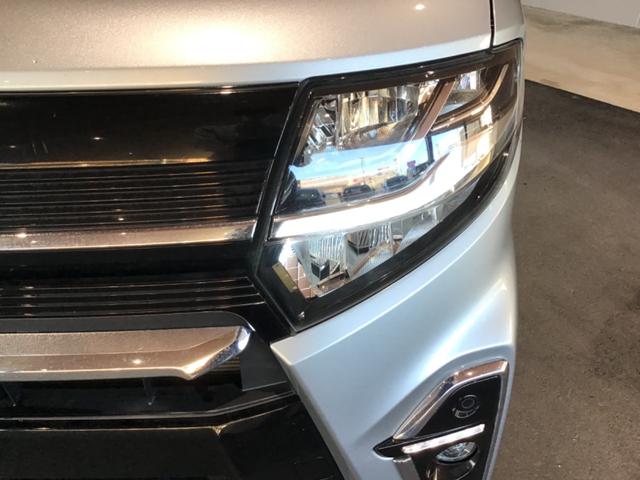 タント カスタムX 衝突軽減ブレーキ リアコーナーセンサー 車線逸脱防止 アイドリングストップ機能 盗難警報装置 フルフラット LED キーレスエントリー 前席シートヒーター オートLED スマキー エアコン パワステ(3枚目)