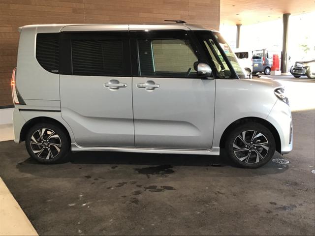 タント カスタムX 衝突軽減ブレーキ リアコーナーセンサー 車線逸脱防止 アイドリングストップ機能 盗難警報装置 フルフラット LED キーレスエントリー 前席シートヒーター オートLED スマキー エアコン パワステ(14枚目)