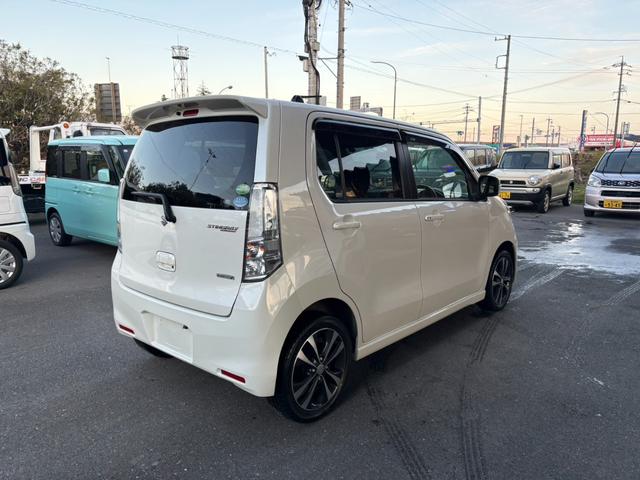 ワゴンRスティングレー T 車検8年6月・社外ナビ・地デジ・ETC・前後ドラレコ・HID・スマートキー・純正AW・禁煙車・本革巻きステアリング新品交換済み(4枚目)